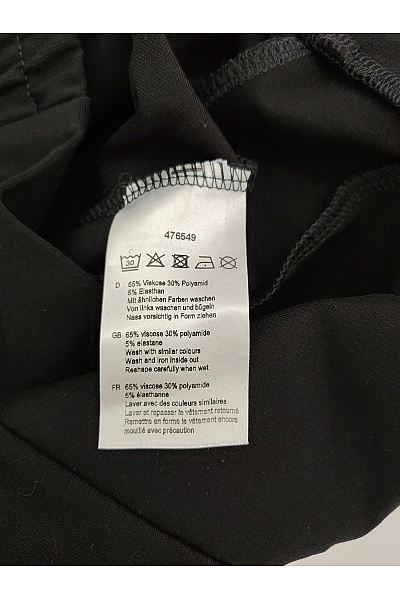 maloo Černé elegantní kalhoty s vysokým pasem Vel. DE 40 | maloo | obrázek 7