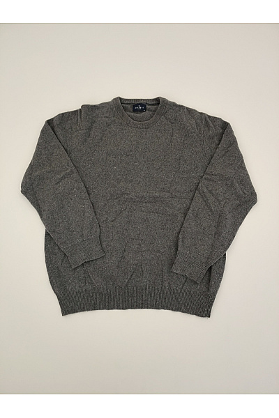 HACKETT Pánský šedý Vlněný Pulovr Basic Vel. XXL