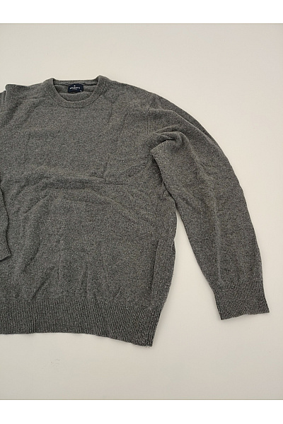 HACKETT Pánský šedý vlněný pulovr basic Vel. XXL | HACKETT | obrázek 2