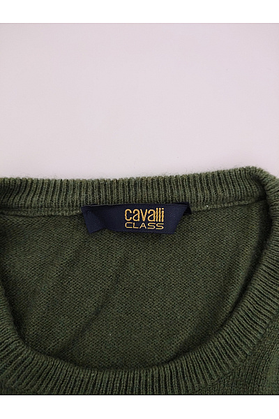 royal class Dámský kašmírový hedvábný pulovr khaki basic Velikost L | royal class | obrázek 4