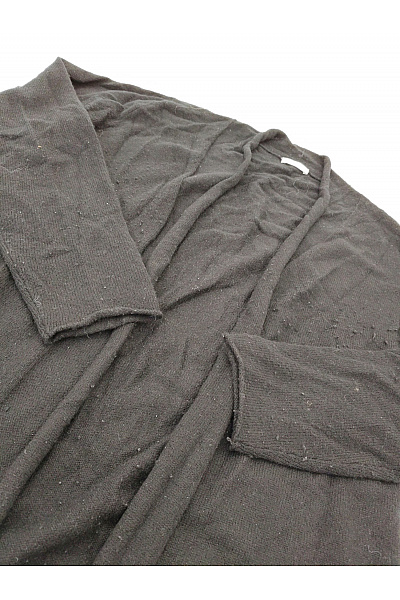 MAX TONSO CASHMERE Černý kašmírový kardigan dlouhý basic Velikost XXL | MAX TONSO CASHMERE | obrázek 4