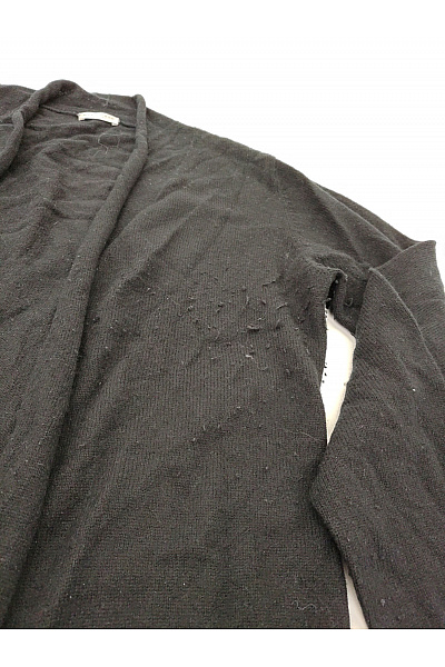 MAX TONSO CASHMERE Černý kašmírový kardigan dlouhý basic Velikost XXL | MAX TONSO CASHMERE | obrázek 5