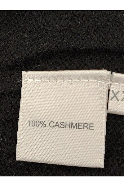 MAX TONSO CASHMERE Černý kašmírový kardigan dlouhý basic Velikost XXL | MAX TONSO CASHMERE | obrázek 9