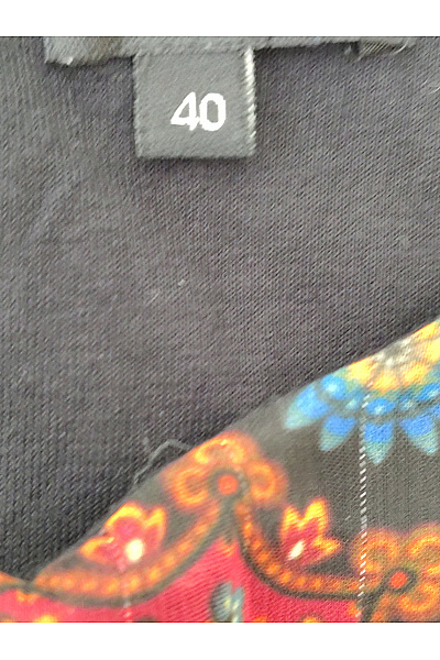 DESIGUAL Černé šaty s krátkým rukávem boho vzor Vel. EU 40 | DESIGUAL | obrázek 7