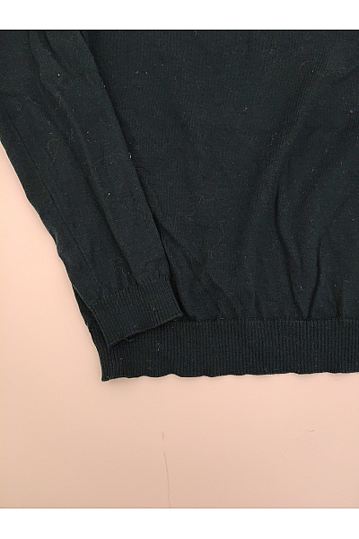Pánský zelený basic pulovr s dlouhým rukávem Vel. S | Unimoda | obrázek 4