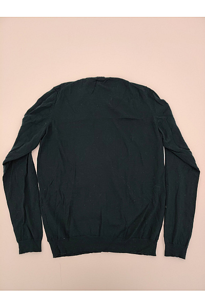 Pánský zelený basic pulovr s dlouhým rukávem Vel. S | Unimoda | obrázek 7