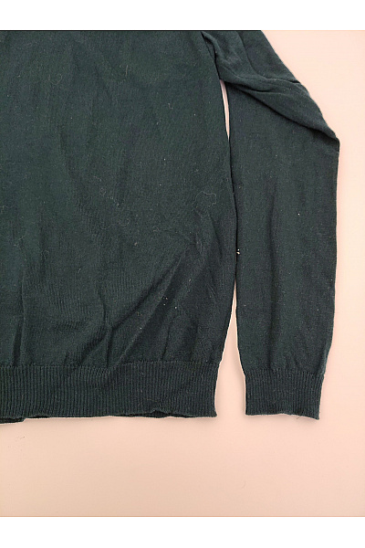 Pánský zelený basic pulovr s dlouhým rukávem Vel. S | Unimoda | obrázek 8