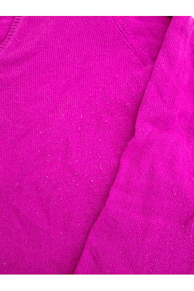MAX TONSO CASHMERE Fialový kašmírový pulovr do véčka basic Vel. XL | MAX TONSO CASHMERE | obrázek 4