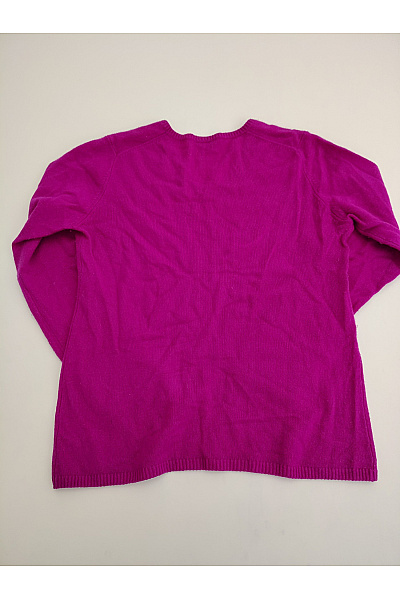 MAX TONSO CASHMERE Fialový kašmírový pulovr do véčka basic Vel. XL | MAX TONSO CASHMERE | obrázek 6