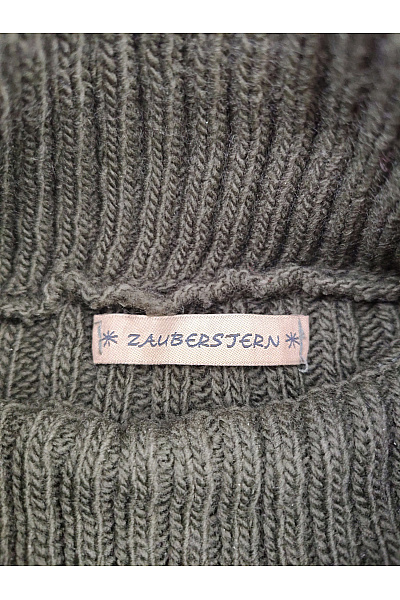 ZAUBERSTERN Dámské khaki pletené rolákové šaty s dlouhým rukávem Velikost L | ZAUBERSTERN | obrázek 4