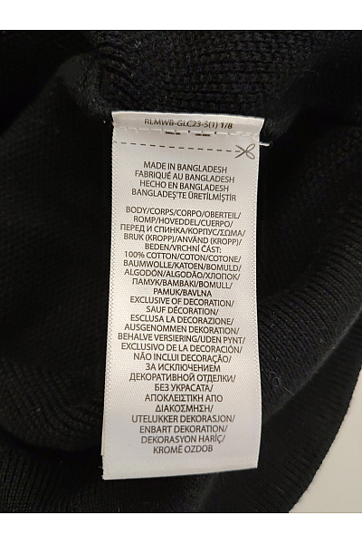 Ralph Lauren Černý bavlněný pánský pulovr na zip se stojáčkem Velikost US L | Ralph Lauren | obrázek 5