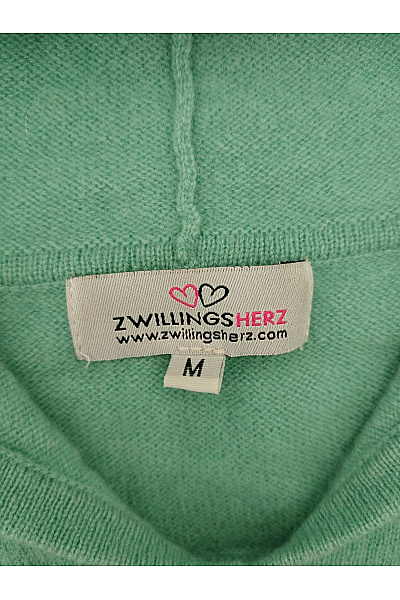 Zwillingsherz Dámský kašmírový pulovr s kapucí khaki Vel. M | Zwillingsherz | obrázek 5