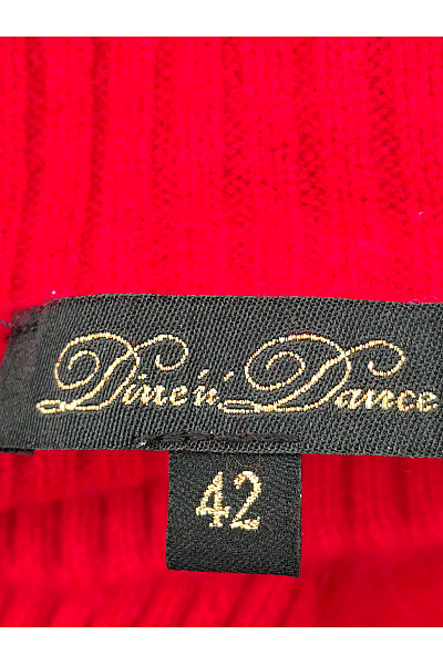 Dine'n Dance Červený kašmírový pulovr oversized se stojáčkem Velikost EU 42 | Dine'n Dance | obrázek 8