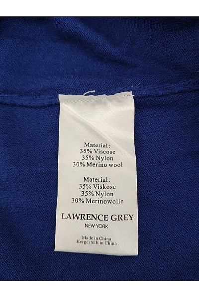 LAWRENCE GREY Modré pletené šaty s dlouhým rukávem midi Vel. M | LAWRENCE GREY | obrázek 6