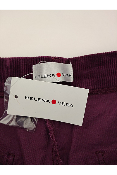 HELENA VERA Fialové manšestrové kalhoty s kapsami Velikost DE 40 | HELENA VERA | obrázek 4