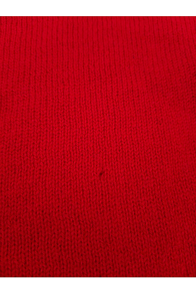 MAX TONSO CASHMERE Červený kašmírový pulovr do véčka basic Velikost XXL | MAX TONSO CASHMERE | obrázek 9