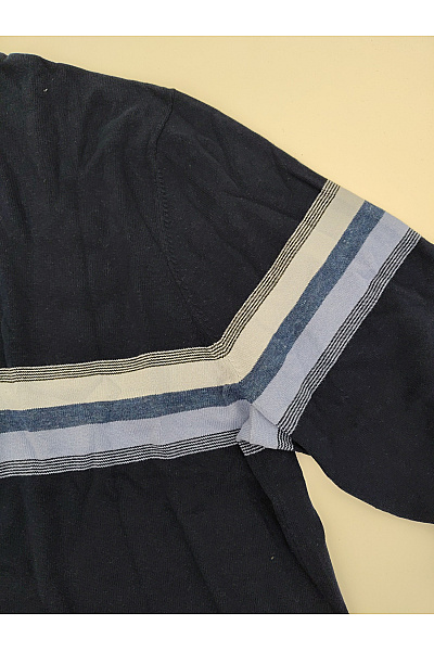 Gap Modrý bavlněný pruhovaný pulovr přes hlavu Vel. XXL | Gap | obrázek 3