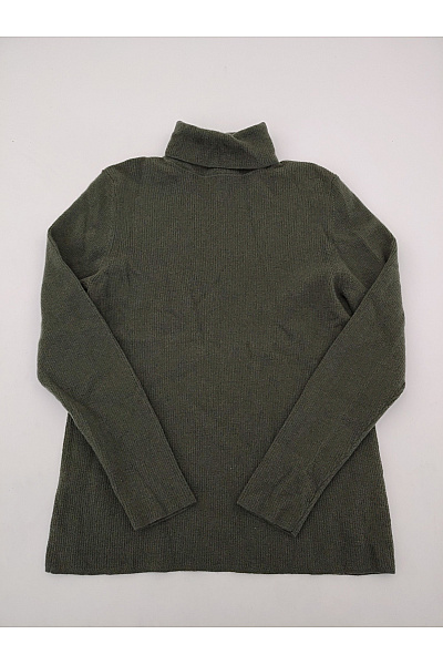 LAWRENCE GREY Dámský khaki vlněný rolák merino pletený basic Velikost M | LAWRENCE GREY | obrázek 2