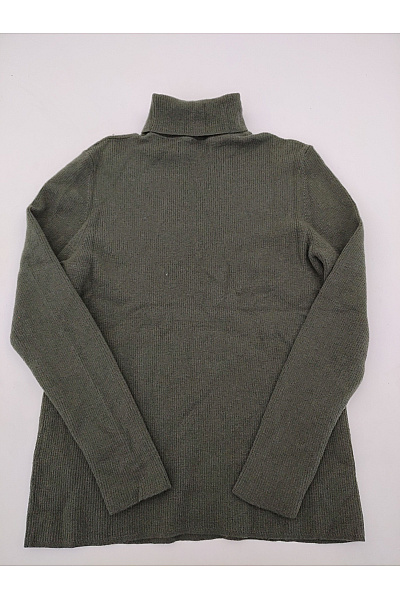 LAWRENCE GREY Dámský khaki vlněný rolák merino pletený basic Velikost M | LAWRENCE GREY | obrázek 4