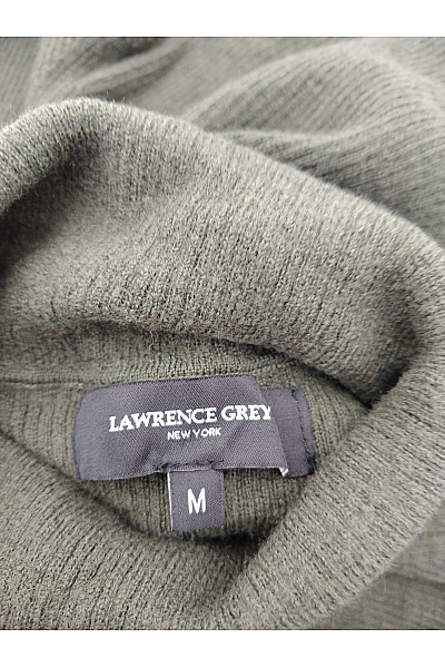 LAWRENCE GREY Dámský khaki vlněný rolák merino pletený basic Velikost M | LAWRENCE GREY | obrázek 6