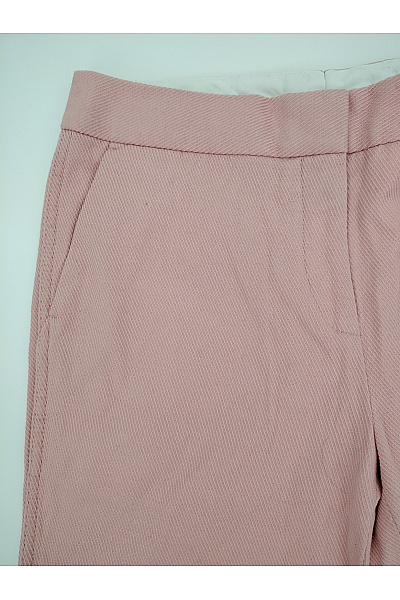 By Malene Birger Růžové bavlněné zvonové kalhoty s kapsami Velikost EU 34 | By Malene Birger | obrázek 5