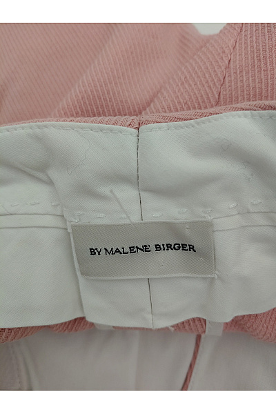 By Malene Birger Růžové bavlněné zvonové kalhoty s kapsami Velikost EU 34 | By Malene Birger | obrázek 7