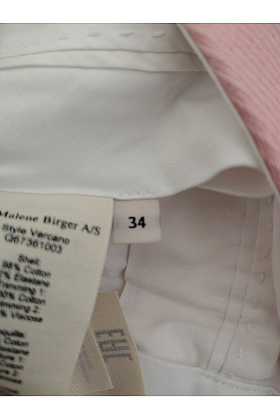 By Malene Birger Růžové bavlněné zvonové kalhoty s kapsami Velikost EU 34 | By Malene Birger | obrázek 8