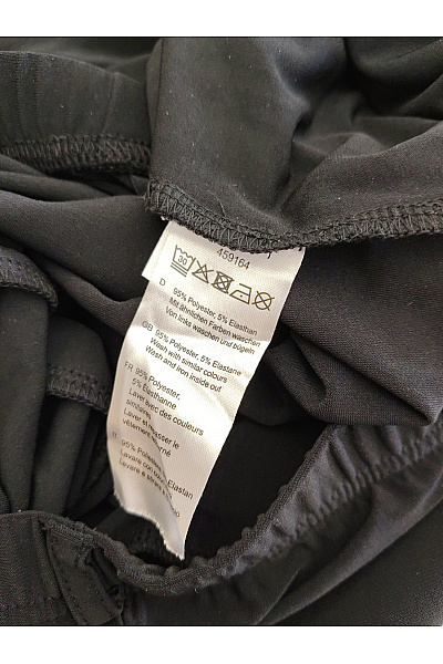 COUTURE LINE Černé široké kalhoty pro plnoštíhlé s vysokým pasem Vel. DE 26 | COUTURE LINE | obrázek 6