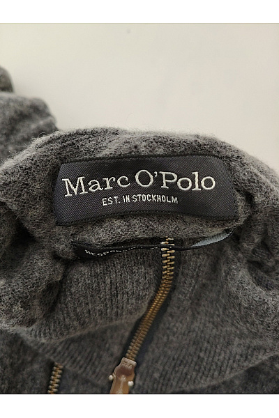 Marc O´Polo Pánský šedý bavlněný kardigan na zip se stojáčkem Vel. 3XL | Marc O´Polo | obrázek 6