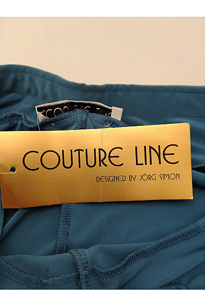 COUTURE LINE Modré široké kalhoty s vysokým pasem a kapsami Vel. DE 40 | COUTURE LINE | obrázek 6