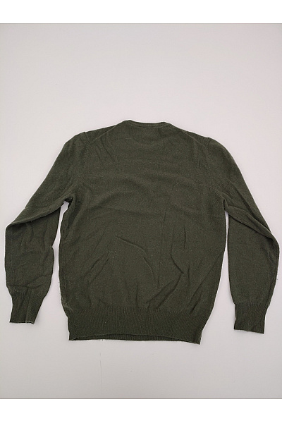 LAWRENCE GREY Pánský kašmírový pulovr khaki basic Velikost L | LAWRENCE GREY | obrázek 7