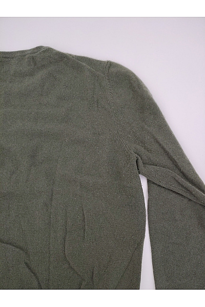 LAWRENCE GREY Pánský kašmírový pulovr khaki basic Velikost L | LAWRENCE GREY | obrázek 8