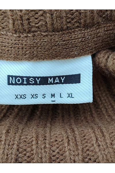 Noisy May Hnědý pletený dámský rolák oversized Vel. M | Noisy May | obrázek 6