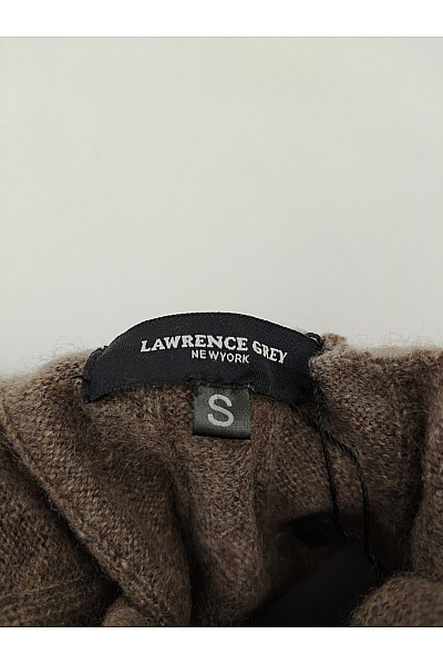 LAWRENCE GREY Dámský hnědý kašmírový rolák copánkový vzor Velikost US S | LAWRENCE GREY | obrázek 5