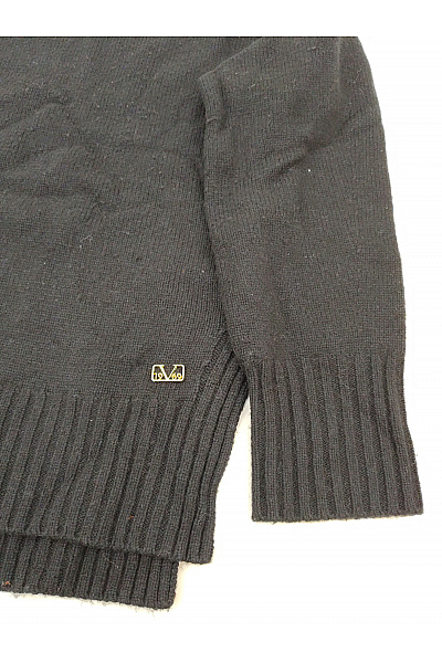 VERSACE Černý vlněný pulovr se stojáčkem oversized Velikost L | VERSACE | obrázek 2