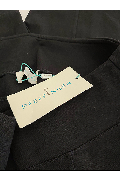 PFEFFINGER Černé elegantní kalhoty s vysokým pasem Velikost DE 20 | PFEFFINGER | obrázek 4