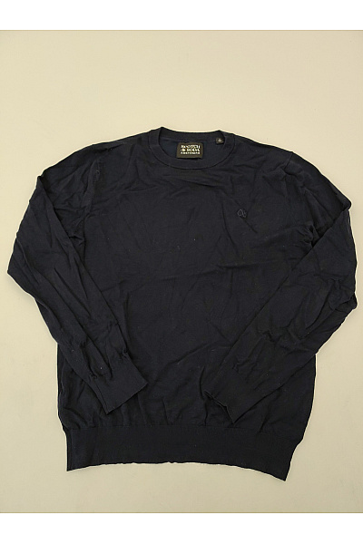 Scotch & Soda Pánský tmavě modrý basic pulovr s dlouhým rukávem Vel. M | Scotch & Soda | obrázek 2