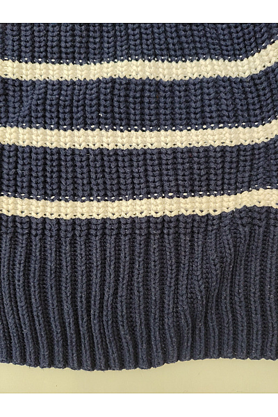 Gap Modrý pruhovaný pletený kardigan na knoflíky Vel. US XS | Gap | obrázek 3