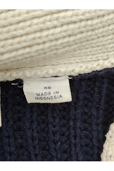 Gap Modrý pruhovaný pletený kardigan na knoflíky Vel. US XS | Gap | obrázek 6
