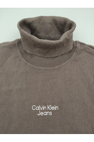 Calvin Klein Pánský hnědý pletený rolák basic Velikost L | Calvin Klein | obrázek 3