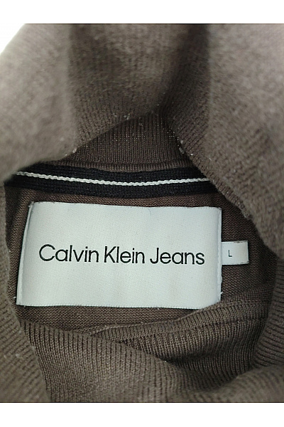 Calvin Klein Pánský hnědý pletený rolák basic Velikost L | Calvin Klein | obrázek 4