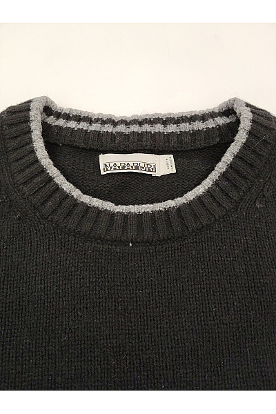 NAPAPIJRI Černý vlněný pulovr basic Vel. 3XL | NAPAPIJRI | obrázek 4