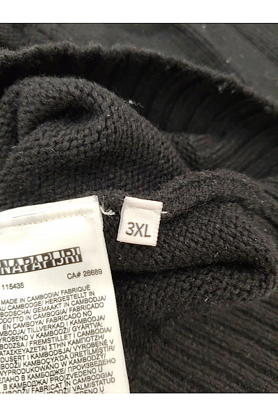 NAPAPIJRI Černý vlněný pulovr basic Vel. 3XL | NAPAPIJRI | obrázek 5