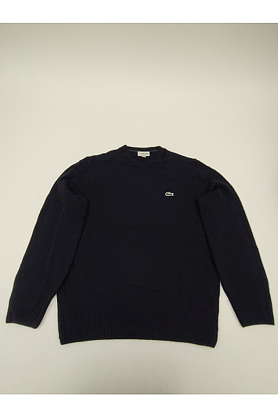 LACOSTE Pánský Vlněný Pulovr Modrý Basic Velikost M