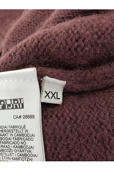 NAPAPIJRI Pánský vlněný pulovr vínový pletený basic Vel. XXL | NAPAPIJRI | obrázek 8
