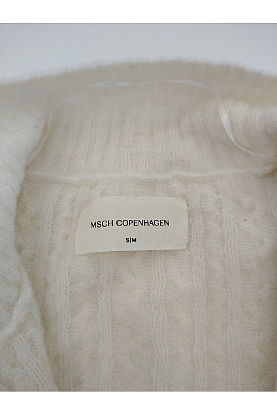 MSCH copenhagen Béžový pletený kardigan na zip s copánkovým vzorem Vel. S|M | MSCH copenhagen | obrázek 5