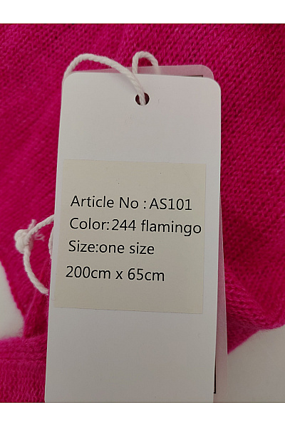 Noco Růžová kašmírová šála jednobarevná elegantní Vel. one size | noco | obrázek 5