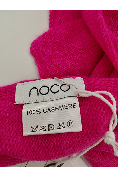 Noco Růžová kašmírová šála jednobarevná elegantní Vel. one size | noco | obrázek 6