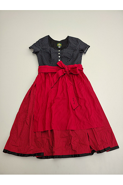 Hammerschmid Bavlněné dirndl šaty midi puntíkované s páskem Vel. 42 | Hammerschmid | obrázek 2