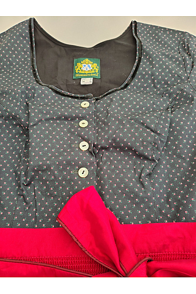 Hammerschmid Bavlněné dirndl šaty midi puntíkované s páskem Vel. 42 | Hammerschmid | obrázek 3